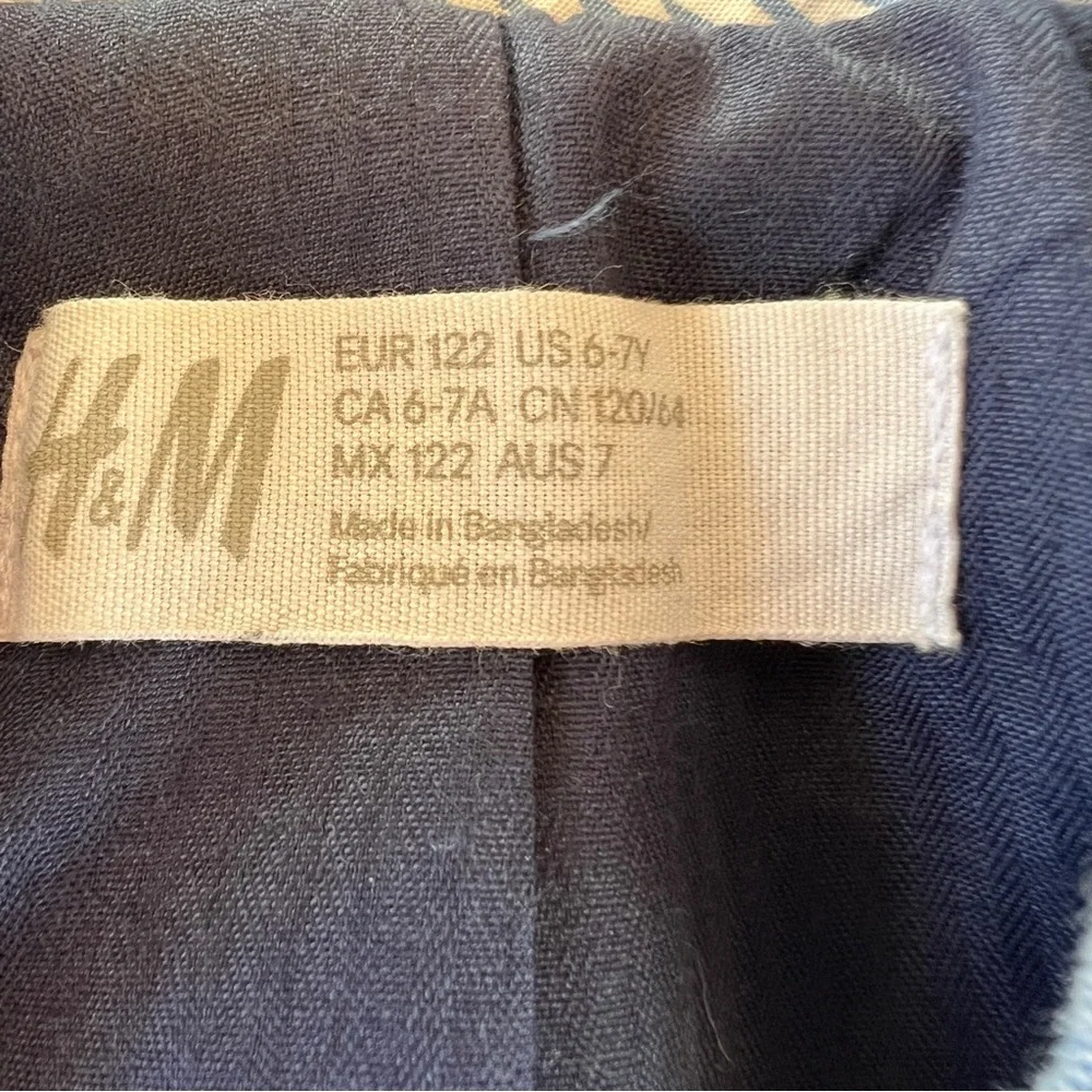 H&M Boys Linen Blend Suit-size 6/7 - Picture 3 of 4